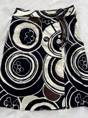 LOW WAISTED PRINTED SKIRT