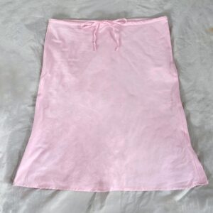 LOW WAISTED MIDI LINEN SKIRT