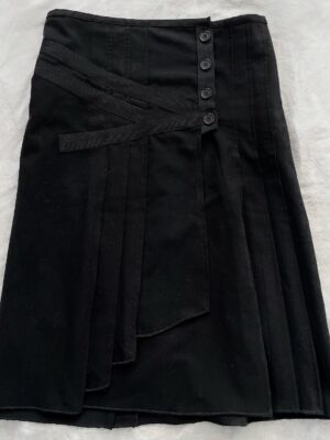 LOW WAISTED TAILORED SUIT SKIRT