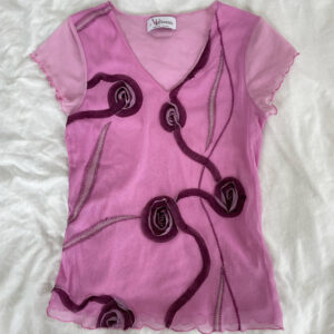 MESH TOP WITH SPIRAL DETAILS