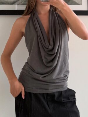 Waterfall Collar Top