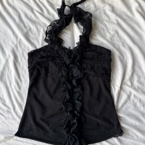 Open back lace top