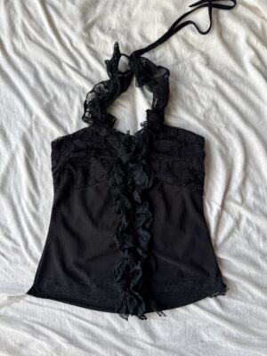 Open back lace top