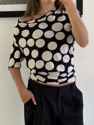 POLKA DOT BLOUSE (M)