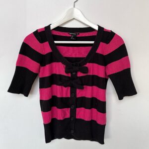 SONIA RYKIEL KNITTED BOW TOP (S)