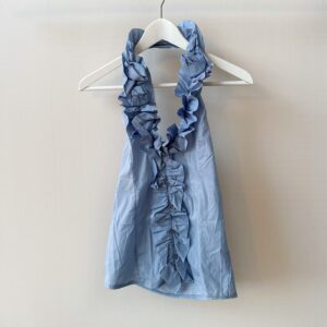 HALTER NECK RUFFLE TOP