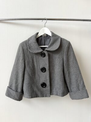 GREY PEA COAT